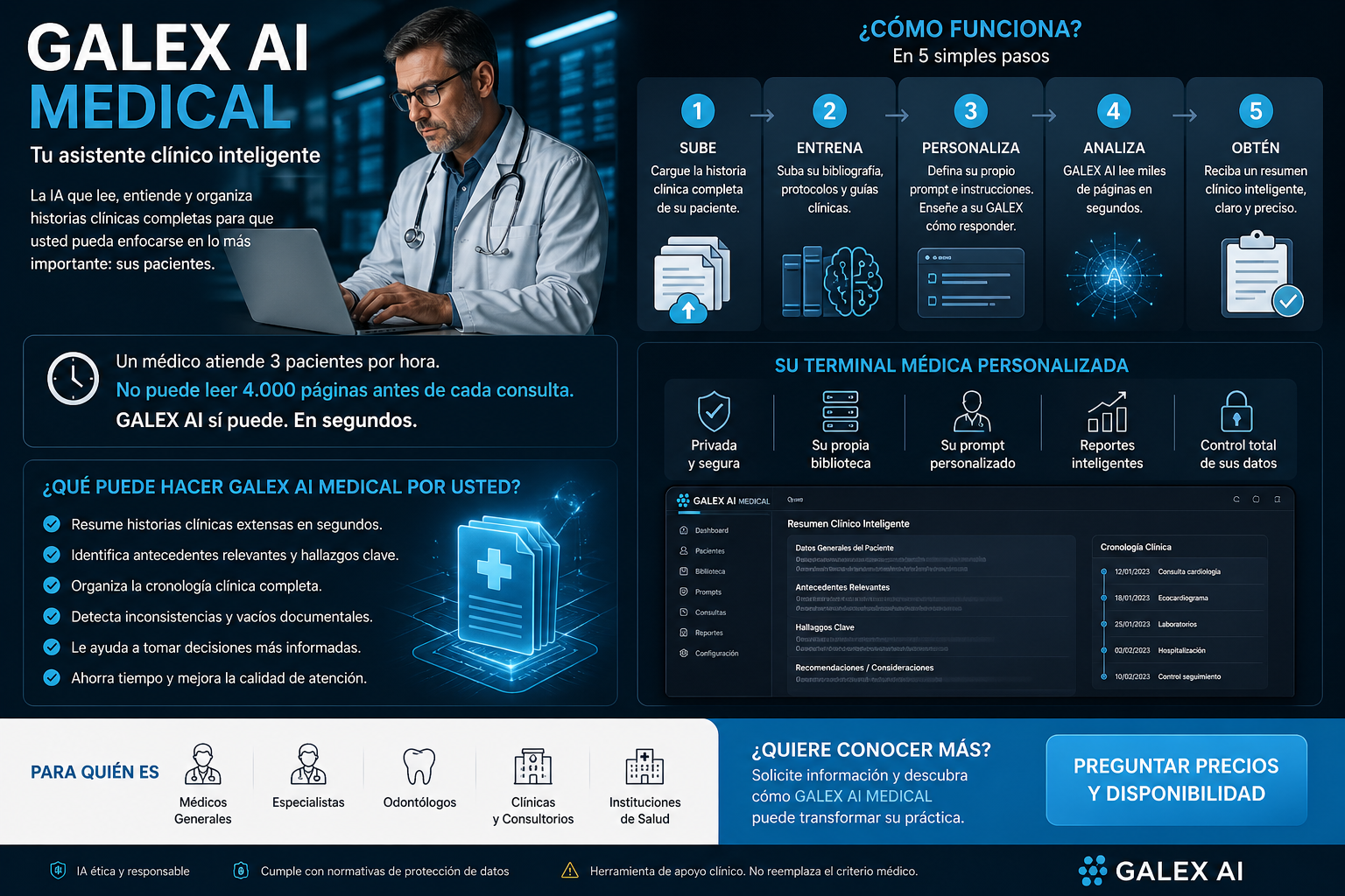 GALEX AI Medical - Tu asistente clínico inteligente